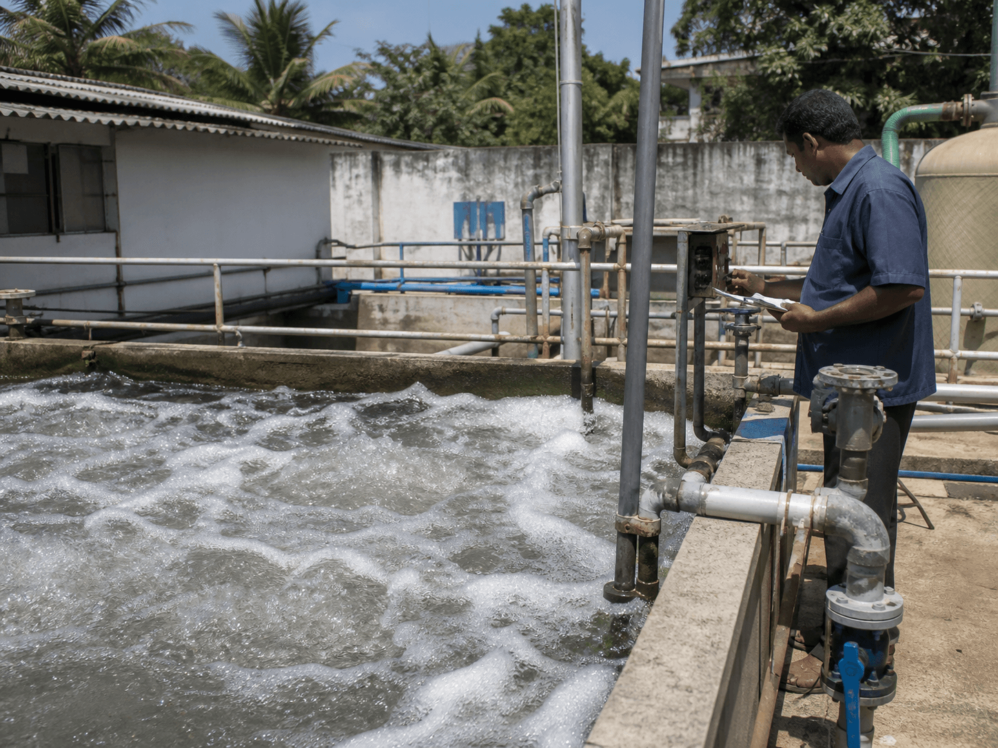 Water treatment technology equipment at an HHT installation